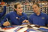 Gator Country Photo Galleries > 080824_SmithBetsyBatheltCindy_6296_TCaseyphoto by Tim Caseyduring the Florida volleyball team's annual Fan Day and Orange and Blue Scrimmage on Sunday, August 24, 2008 at the Stephen C. O'Connell Center in Gainesville, Fla.